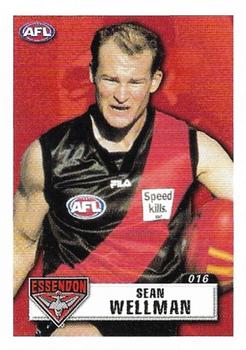 2001 ESP AFL Team & Player Stickers #16 Sean Wellman Front